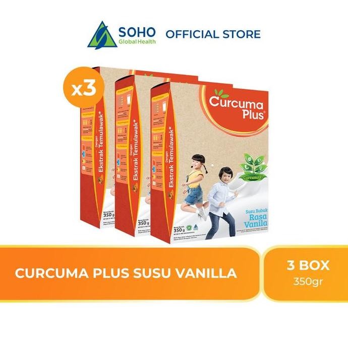 

Sale Curcuma Plus Susu Bubuk Ekstrak Temulawak - Vanilla 350G - Paket Isi 3 Milk Bahan