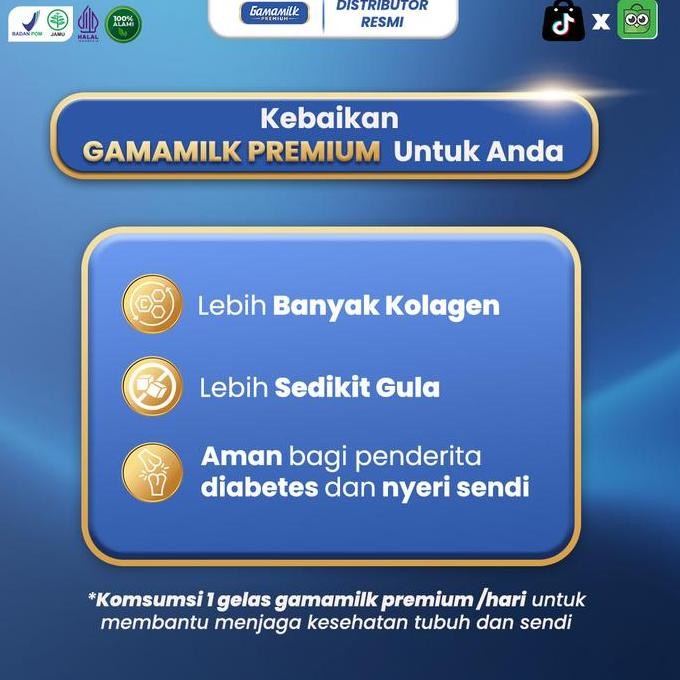 

Murah Gamamilk Premium- 3 Box Susu Kambing Bubuk Nutrasetikal