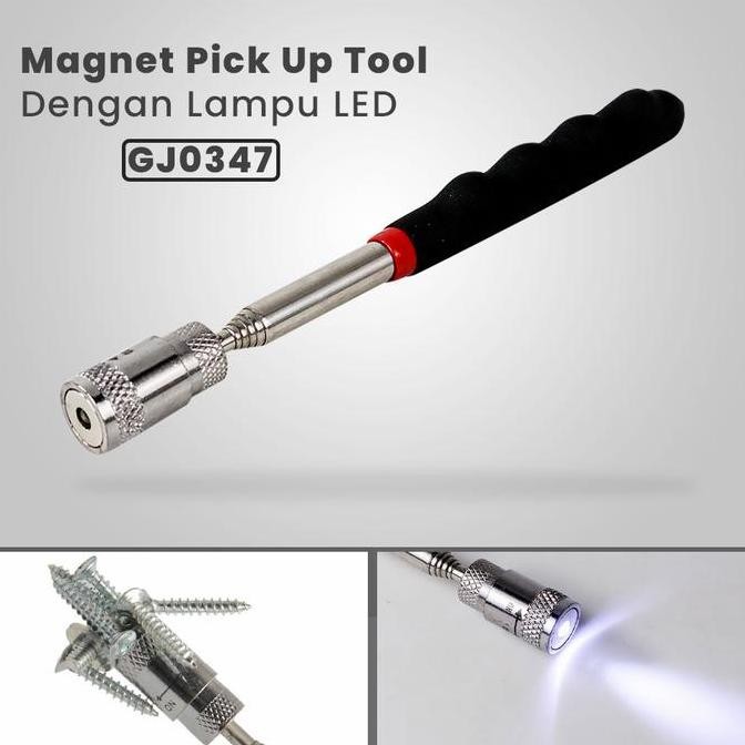 

Tongkat Magnet Telescopic Pick Up Tool Dengan Lampu Led - Gj0347