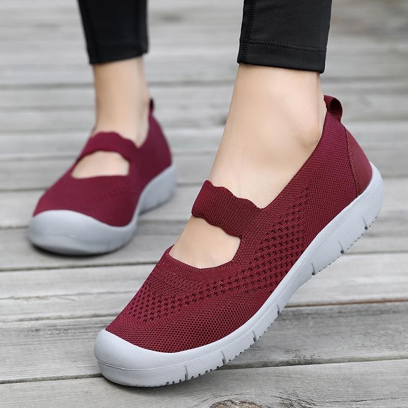 Uw Foku Sepatu Sneakers Wanita Kasual Sepatu Wanita Terbaru Bernapas