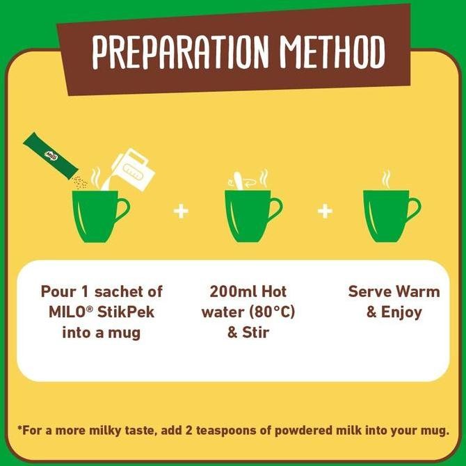 

Grosir Nestle Milo Original Stik Pek Malaysia Isi 16 Stik 30Gr Halal Chocolate