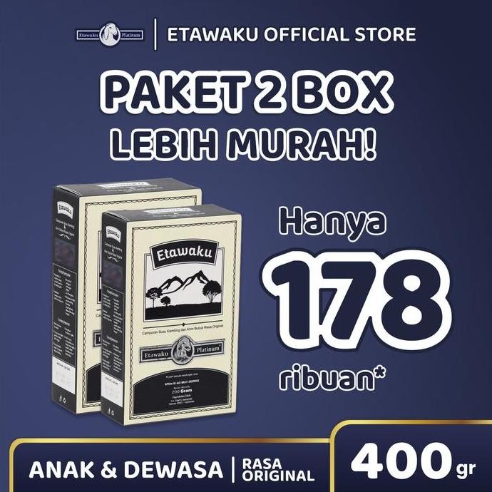 

Sale Etawaku Platinum Paket 2 Box - Susu Etawa Original Atasi Sesak Nafas