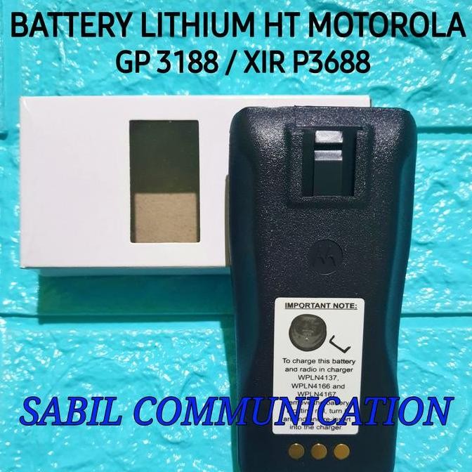 Grosir Batre Ht Motorola Gp 3188 Litium - Batre Lithium Ht Motorola Gp3188