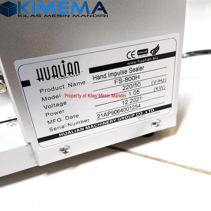 Promo Hualian Hand Impulse Sealer Panjang Fs-500H Fs-600H Fs-800H Fs-1000H