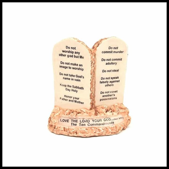 Pajangan rohani 10 perintah allah / Patung rohani 10 perintah allah