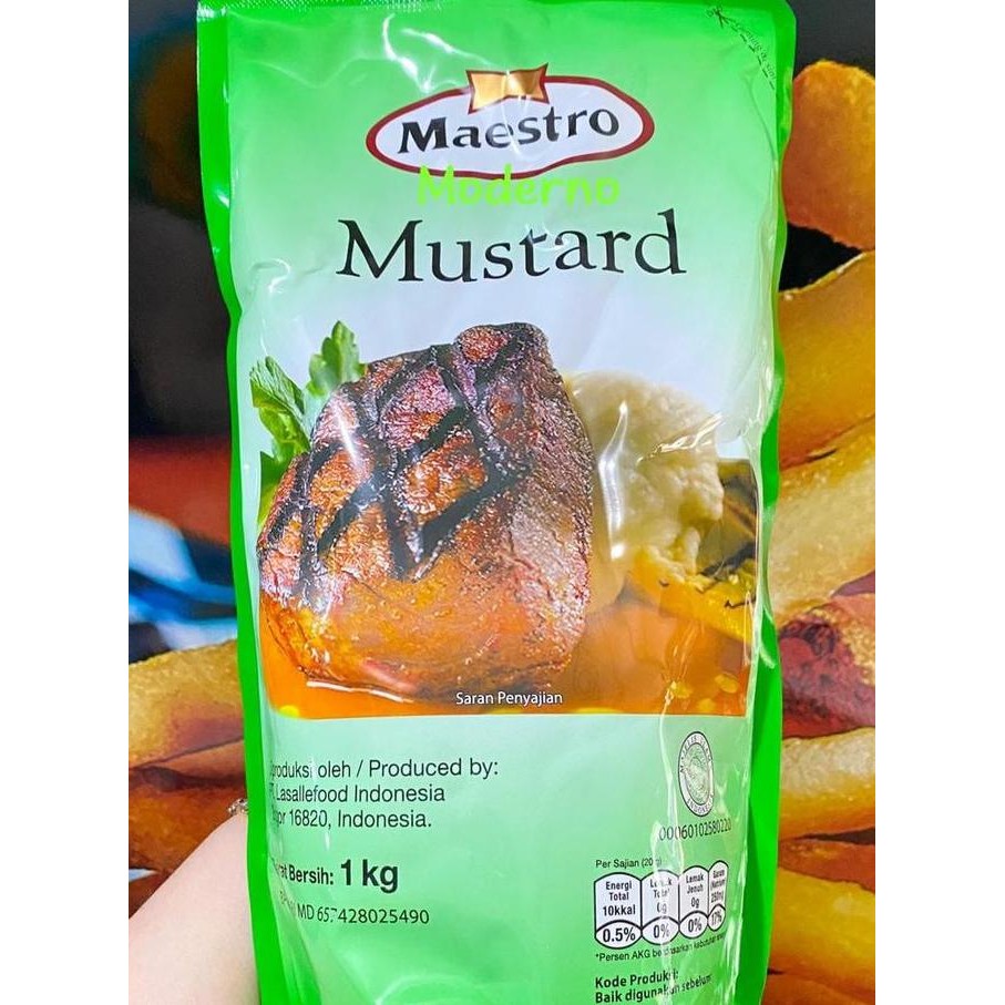 

Tersedia Maestro Mustard 1 Kg Saus Mustard Salad Dressing Halal