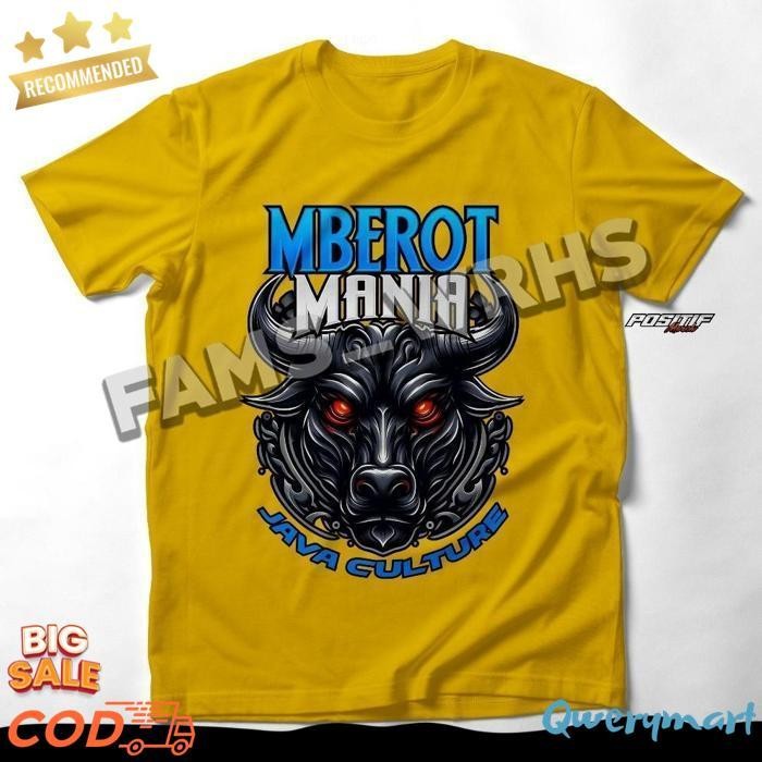 | Baju Kaos Mberot Mania Pia Wanita Distro Bantengan Malangan Wisanggeni Cod