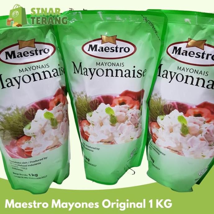 

Tersedia Maestro Mayonaise Original 1 Kg Saus Salad Mayo Halal