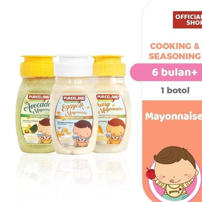 

Tersedia Pureeland Cheesy Mayonnaise Mayones Keju MPASI Bumbu Avocado Dressing