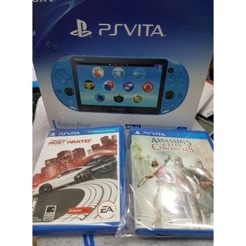 SIAP KIRIM PS VITA AQUA BLUE BEKAS MURAH LENGKAP - KONSOL ORI SECOND