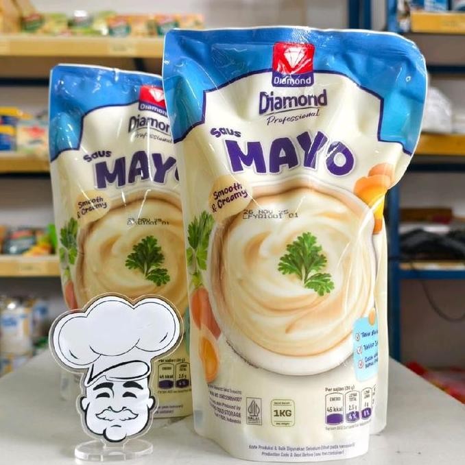 

Tersedia Diamond Mayonnaise 1kg - Saus Mayo Premium Untuk Salad & Sandwich