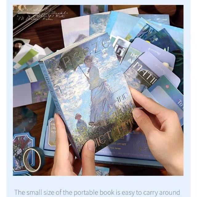 

Tersedia Scrapbook Set Journal Kit Lengkap 116 Pcs Buku Sticker Memo Washi Tape Art Edition