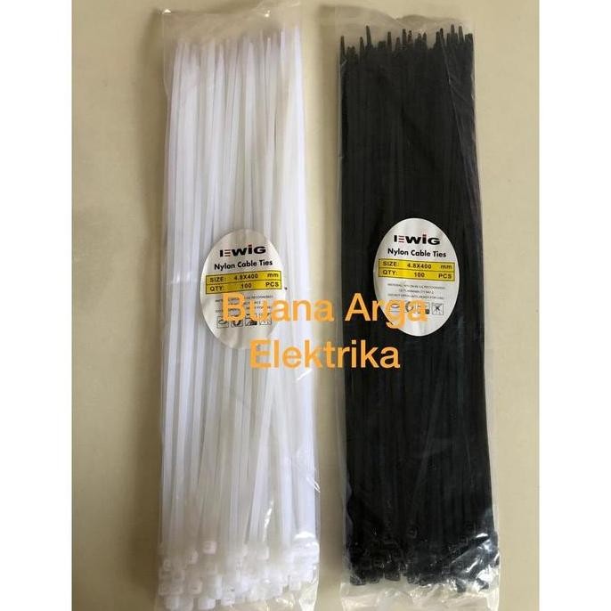

Diskon! Cable Tie EWIG 400x4.8mm Panjang 40cm Cable Ties Kuat dan Fleksibel
