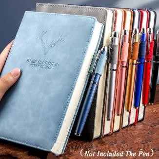 

Tersedia Notebook A5 Diary Harian Cover Kulit Tebal 180 Lembar Premium