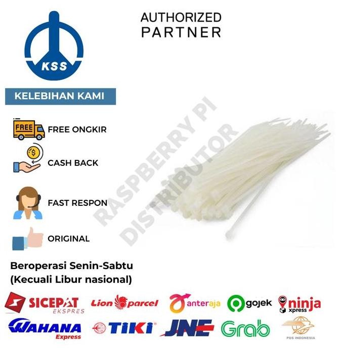 

Diskon! Kabel Ties KSS CV-310 31cm x 4.8mm Putih Cable Tie Isi 100pcs Original