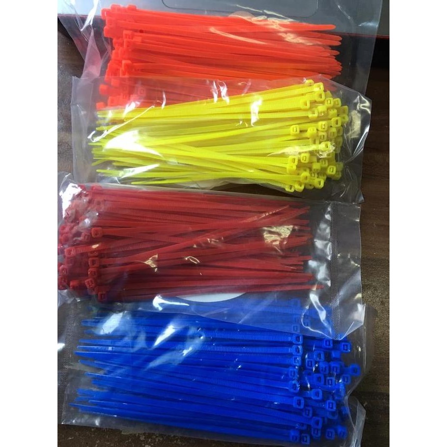

Diskon! Kabel Ties Warna 15cm Cable Tie Mini Warna Warni Nylon Serbaguna