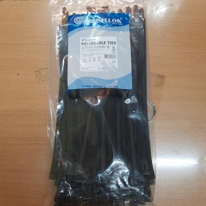 

Diskon! Kabel Ties Releasable 30cm x 4.8mm Bisa Buka Kembali Cable Tie Isi 100pcs