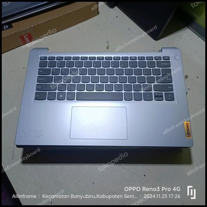 FRAME KEYBOARD LAPTOP lenovo IdeaPad 1-14AMN7 1-14ADA7 1-14ALC7 SILVER