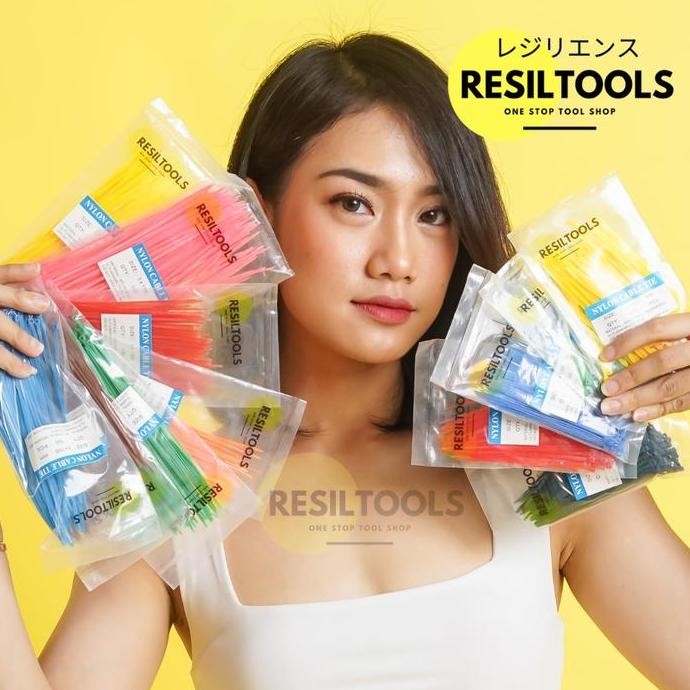 

Diskon! Cable Ties 10cm Merah - Kabel Tis Warna Red 100mm Isi 100pcs