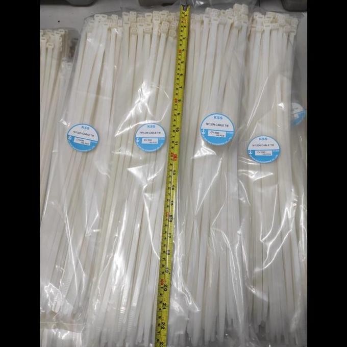 

Diskon! Kabel Ties KSS CV-550 55cm x 9mm Putih - Cable Tie Jumbo Isi 100pcs Original