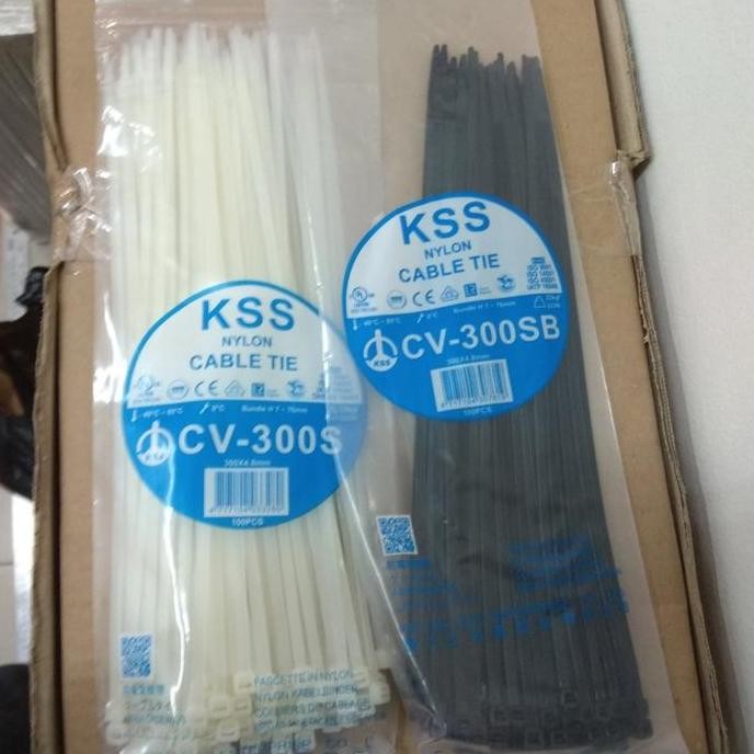 

Diskon! Kabel Ties KSS Original 30cm x 4.8mm - Cable Tie Tebal Warna Hitam