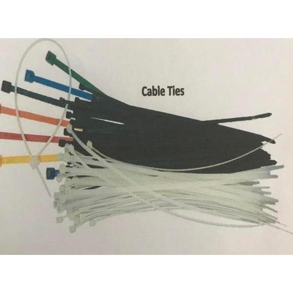 

Diskon! Cable Ties 38cm x 4.8mm Hitam/Putih - Kabel Ties UL Grade Serbaguna