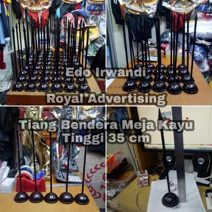 

Diskon! Tiang Bendera Meja Kayu Dudukan Miniatur Bendera Cocok Kantor, Sekolah, Organisasi