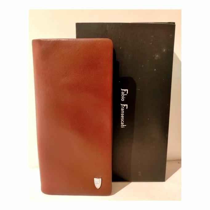 Dompet Kulit Fabio Fransescati Dpt Ff 312 Original Auntentic-Coklat