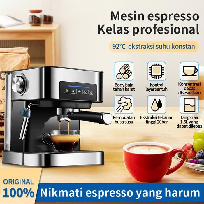 PH Mesin Kopi Espresso /Espresso Machine / Coffe Machine 1.5 Liter - Edisi Profesional
