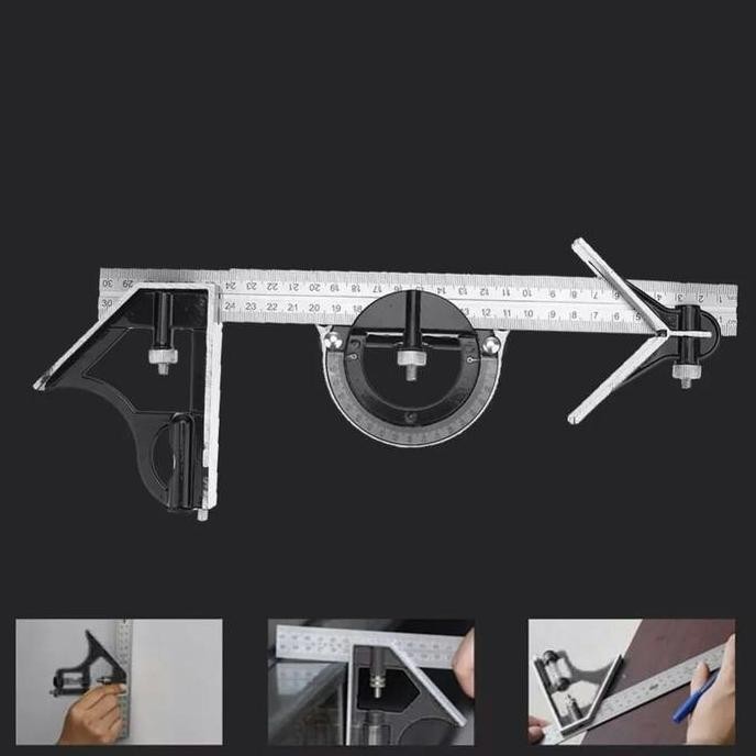 

Penggaris Teknik 3In1 Angle Finder Protractor-Waterpass Busur Derajat
