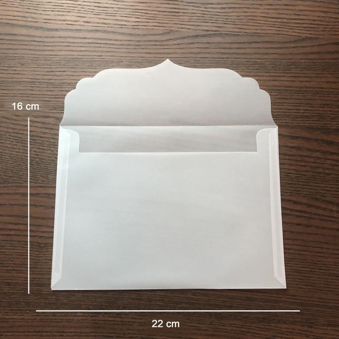 

LFM Amplop kalkir 16 x 22 cm amplop transparan amplop wedding