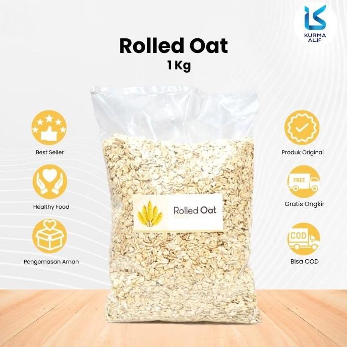 

(Allthebest) Rolled Oat 1 Kg Sereal Gandum Utuh Original