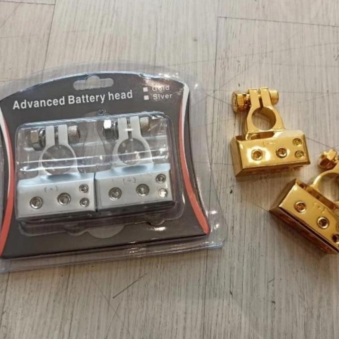 Quick Release Kepala Aki Mobil - Kepala Aki Mobil Gold / Silver