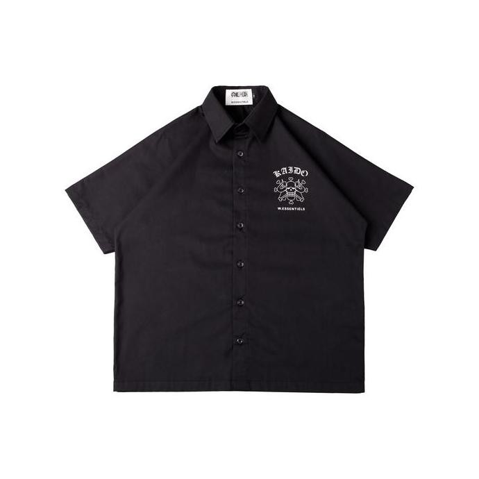 W.Essentiels X One Piece Kemeja Kaido Button up Shirt Black