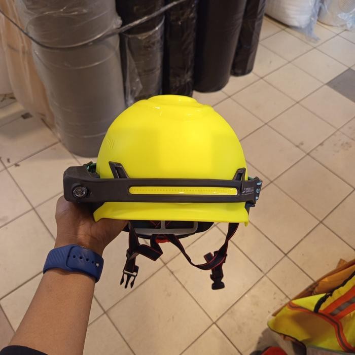 Headlamp Helm Safety / Senter Kepala 2 Mode / Senter Helm Proyek Original Dan Terpercaya