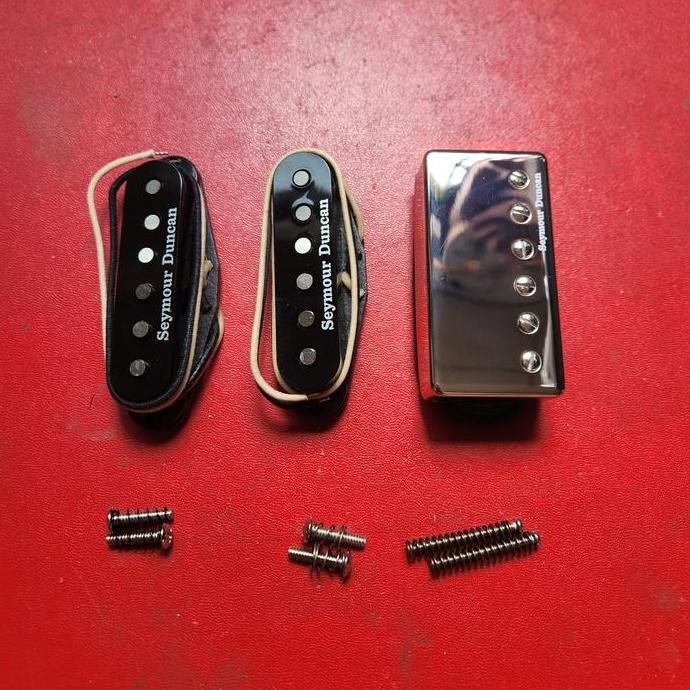 SET PICKUP HSS SEYMOUR DUNCAN TB-14 CUSTOM V TREMBUCKER + SSL-1. UNTUK GITAR LISTRIK ORIGINAL DAN TE