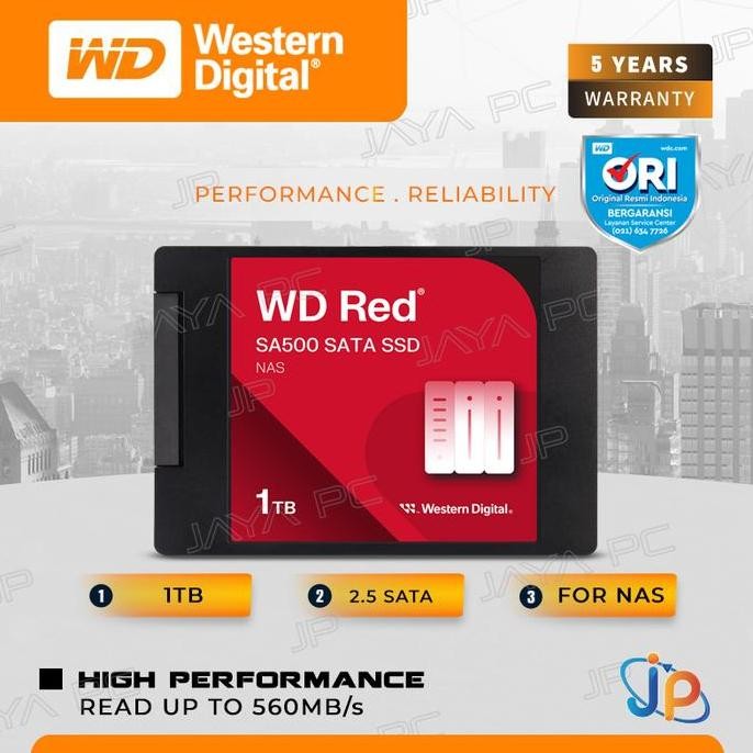 Wd Red Ssd Sa500 1Tb Sata 3 - 1 Tb 2.5" For Nas Co