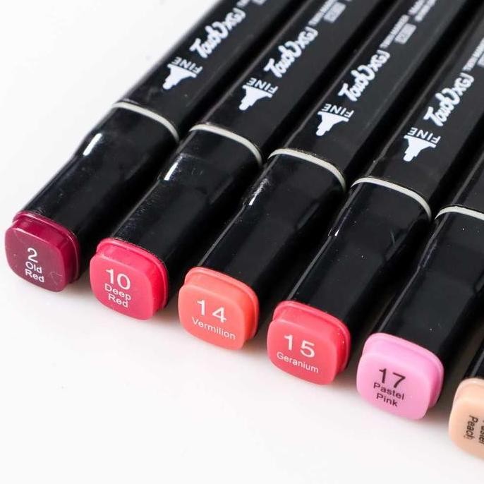 

Set Spidol Marker 2 Mata Sisi Dual Side Fine Art Brush Warna Warni