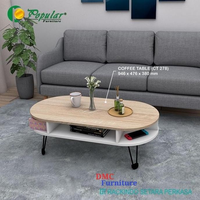 Meja Tamu Meja Sofa Meja Kopi Kaki Retro Bandung