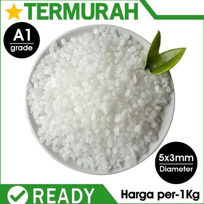 Beeswax 1Kg A1 Beewax Cera Alba Lilin Lebah Putih Butir Pellet Bee Wax