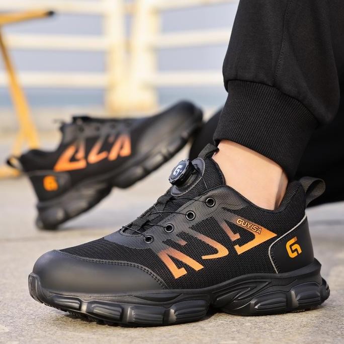 Alfathi Sepatu Safety Sneakers Ori By Guyisa Orange Arc Tactical New Stok