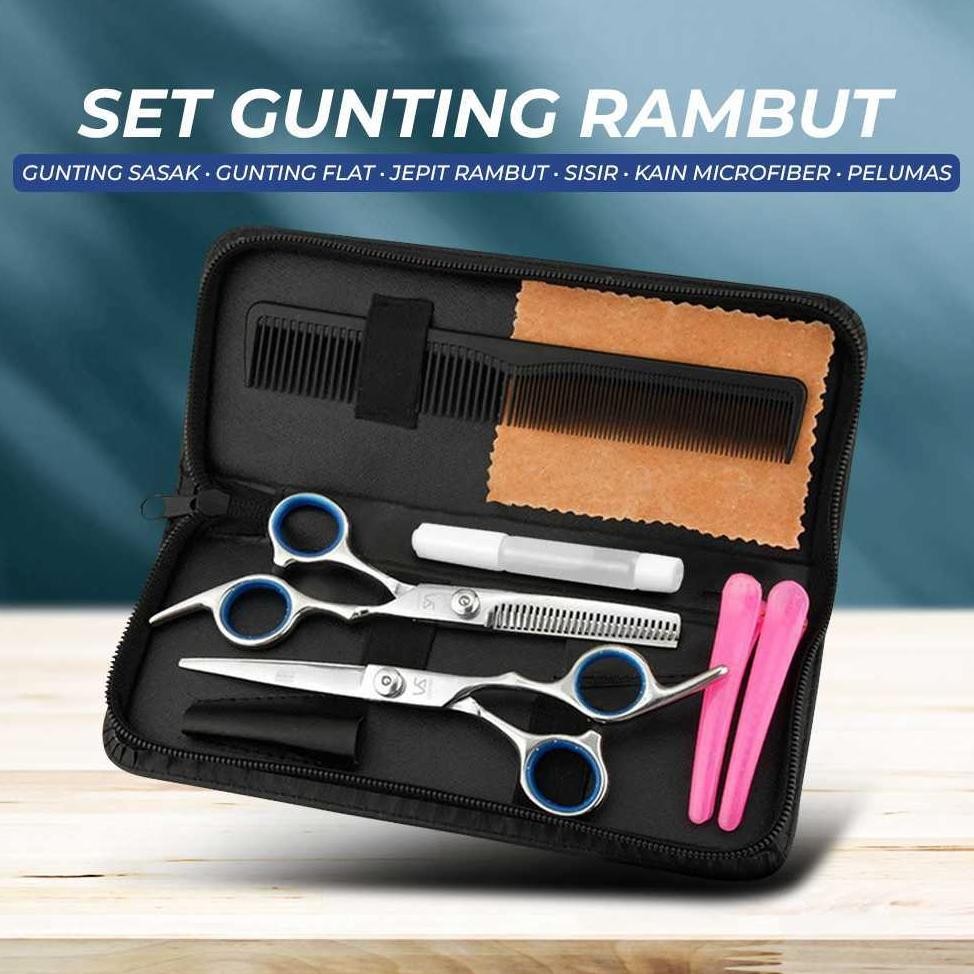 APEN Peralatan Set Gunting Rambut Salon Profesional Alat Kecantikan Wanita Barang Unik - BHT002