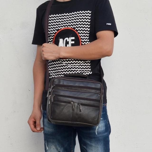 TWB tas selempang pria kulit - tas messenger kulit pria - tas kulit asli