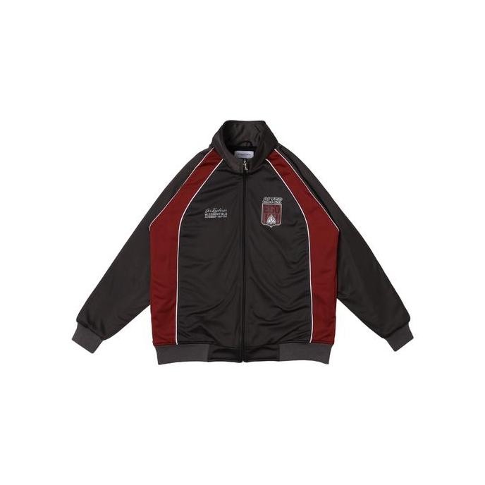 Grosir W.Essentils X Alter Ego Obelisk Track Jacket Dark Heather/Foxblood