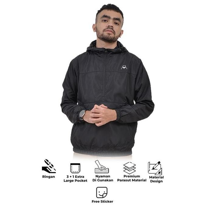 Grosir Brey Jaket Pria Cagoule Parasut Maze Jacket