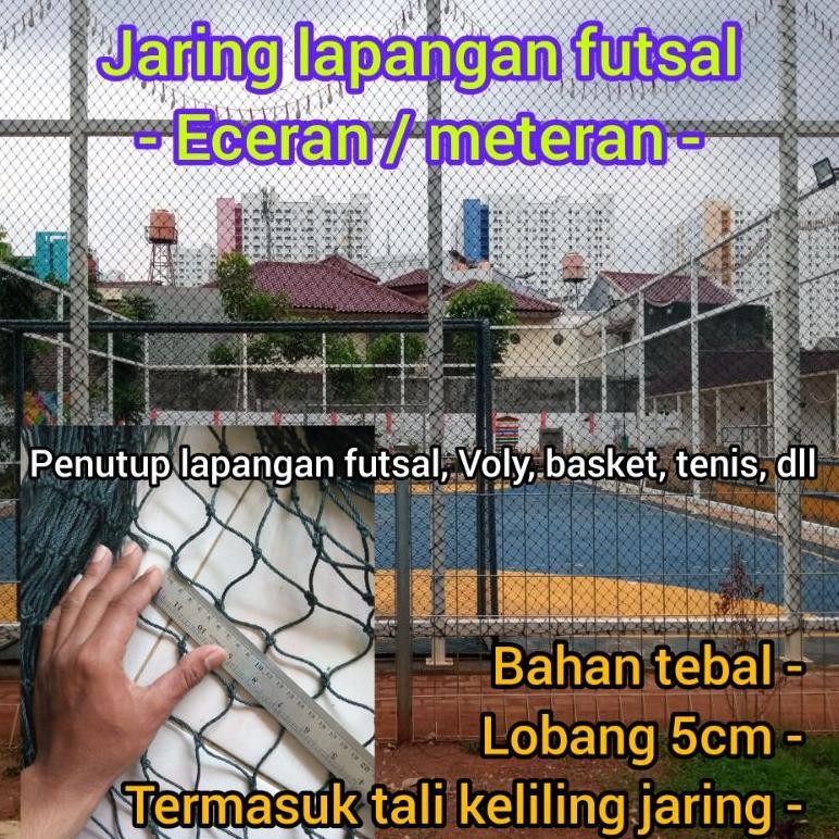 DR270>> JARING FUTSAL / JARING BOLA FUTSAL / JARING LAPAGAN BOLA / JARING PEMBATAS BOLA / JARING SEP