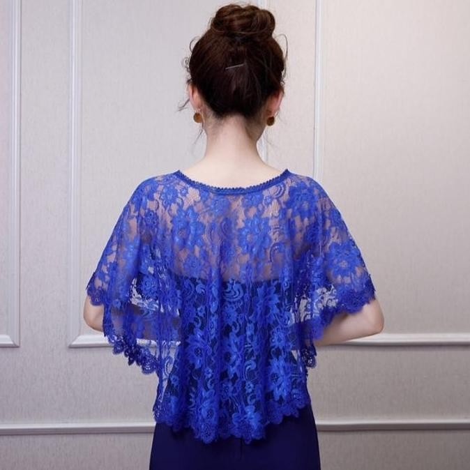 Murah Baju Cardigan Bolero Brukat Wanita Model Panjang Belakang