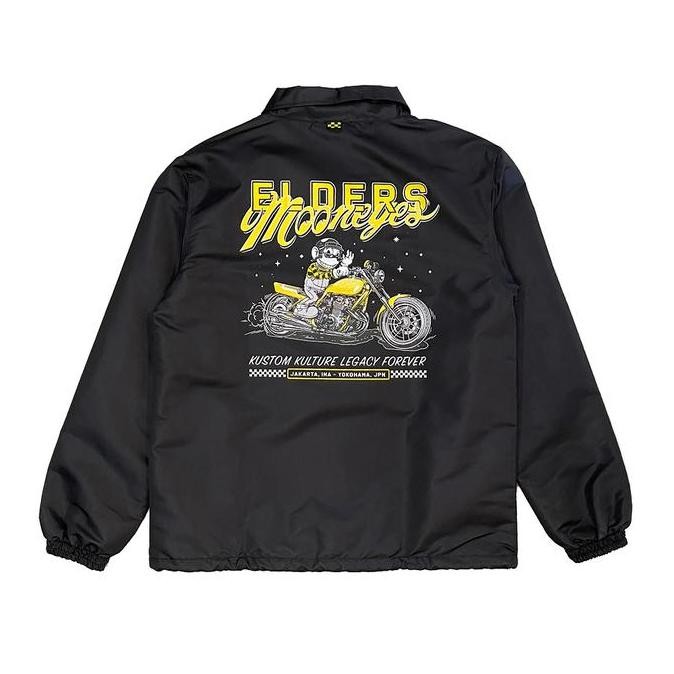 Murah Coach Jacket "Elders Company X Moon Eyes Japan " Custom Bike - M
