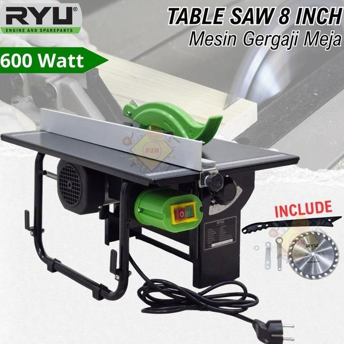 Ryu Rts Table Saw 8 Inch / Mesin Gergaji Kayu Meja / Mesin Potong Kayu / Gergaji Meja