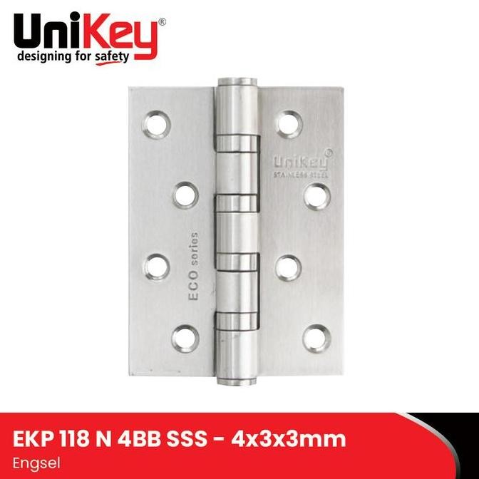 Unikey Stainless Steel Hinge Ekp 118 N 4X3X3Mm 4Bb Sss